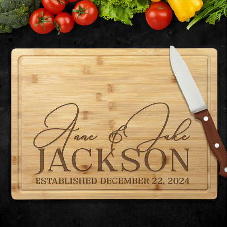 Personalized Cutting Board, Housewarming Gift, Wedding Gift, Charcuterie Board, Engagement Gift, Bridal Shower, Engagement Present American Sign Letters