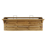 Christopher Knight Home Caribbean Outdoor Acacia Wood Balcony Bar Table, Natural Stained Christopher Knight Home