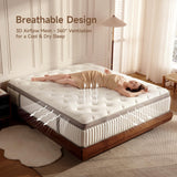 Sofelf Queen Mattress, 12 inch Queen Size Cool Memory Foam Mattresses for Pressure Relief, Medium Firm Hybrid Mattress in a Box, CertiPUR-US Certified Sofelf