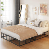 Yicensen 10 Inch High Profile Full Size Box Spring Heavy Duty Metal Box Spring Full Size with Fabric Cover, Sturdy Mattress Foundation, Easy Assembly, Noise Free, Black Yicensen