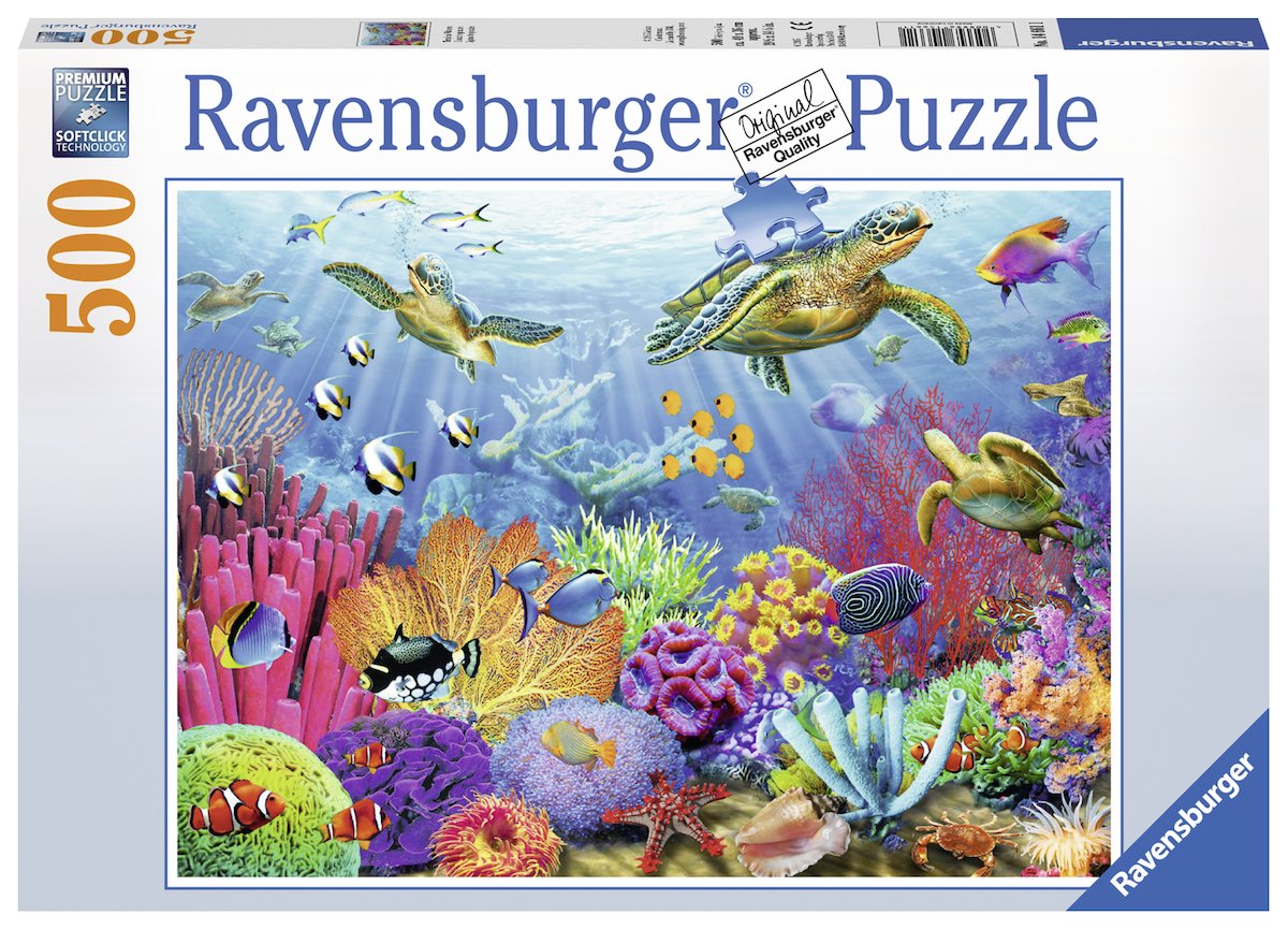 Ravensburger Tropical Waters 500 Piece Jigsaw Puzzle - Newer Packaging Available | Precision-Cut | Glare Free Imagery Ravensburger