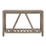 Walker Edison Modern Farmhouse Accent Entryway Table Entry Table Living Room End Table, 52 Inch, Grey Wash Walker Edison