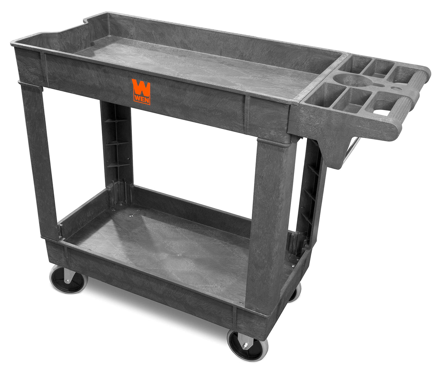 WEN 73009 500-Pound Capacity 40 by 17-Inch Two-Shelf Service Utility Cart - WoodArtSupply