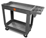 WEN 73009 500-Pound Capacity 40 by 17-Inch Two-Shelf Service Utility Cart WEN
