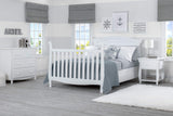 Delta Children Lancaster 4-in-1 Convertible Baby Crib, Bianca White Delta Children