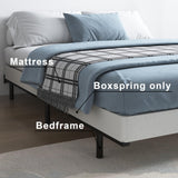 Vehowy 3 Inch Box Spring Full, Low Profile Box Spring Full Size, Metal Bed Base,Heavy Duty Mattress Foundation, Non-Slip,Easy Assembly Vehowy