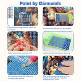 CEOVR Wolf Diamond Painting Kits for Adults, Dream Catcher Diamond Art Dots 5D Full Drill DIY Gem Art for Beginner, Adult Crafts Kits Arts and Crafts, Wall Decor for Home Office 12x16in CEOVR