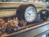 Bulova B1929 Annette II Chiming Clock, Mahogany Bulova