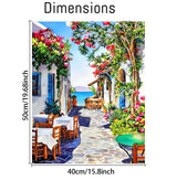 Paint by Numbers Kit for Adults - Scenery Paint by Numbers on Canvas for Beginners, DIY Acrylic Simple Landscape Paint by Number for Gift Home Wall Decor 16x20 Inch AALBLAC