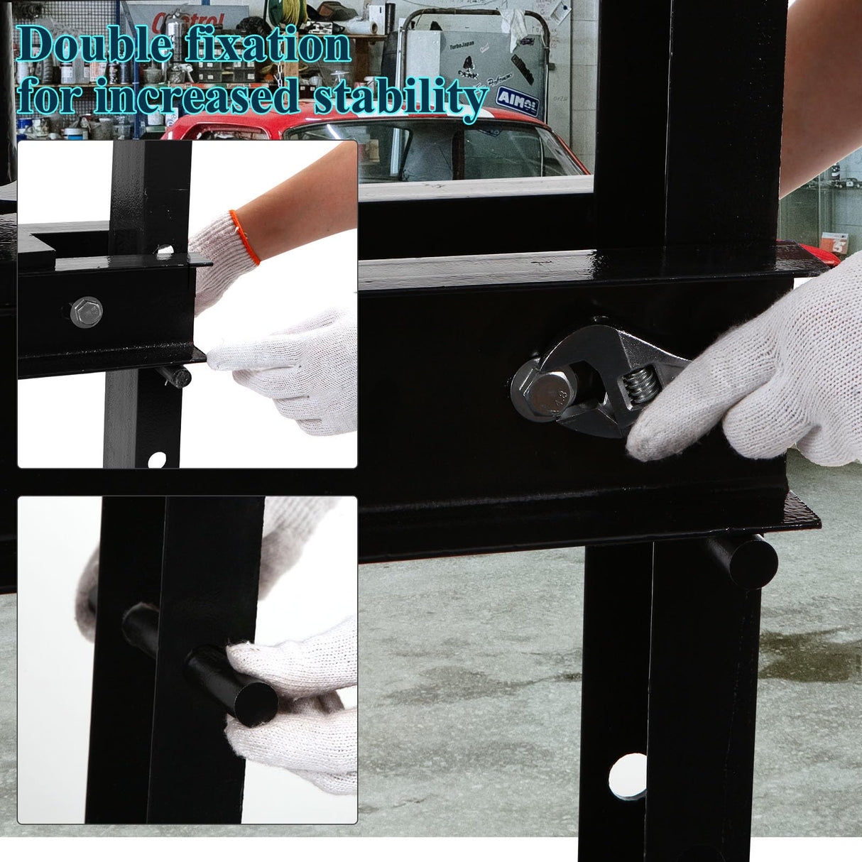 Hydraulic Press Shop Press 20 Ton Garage Floor Hydraulic Shop Press with Adjustable Working Table Heigh Plates LinPhie