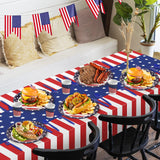 Patriotic Party Supplies,152Pcs American Flag Themed Party Set, Patriotic Party Decorations, American Flag Tablecloths,4th of July Plates Cups, Red White and Blue Decor for Outside, Picnic, Memorial Childom