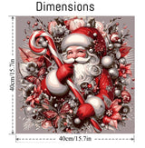 MjhRcll Christmas Paint by Numbers for Adults,DIY Christmas Santa Paint by Numbers Kits on Canvas,Winter Painting by Number for Home Wall Decor 16X16 Inch MjhRcll