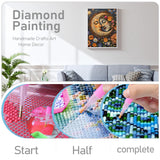 JOASURA Moon Diamond Painting Kits for Adults,DIY Diamond Art Painting Round Full Drill 12x16in,5D Diamond Dots Art for Beginning Home Wall Decor JOASURA