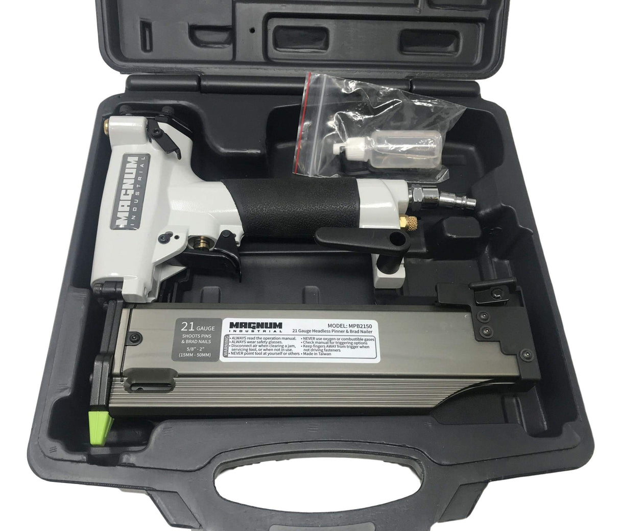 Magnum Industrial MPB2150 5/8" - 2" 21 Gauge Pinner/Pin Nailer/Brad Nailer Magnum