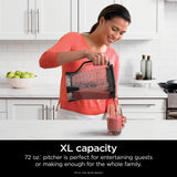 Ninja BL610 Professional 72 Oz Countertop 1000-Watt Base and Total Crushing Technology for-Smoothies, Ice and Frozen Fruit, Black, Blender + Pitcher Ninja