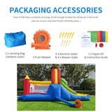 HuaKastro 16x7.2FT Inflatable Bounce House with 2 Racing Slides & Large Climbing Wall, 3 in 1 Kids Inflatable Trampoline Rainbow Jumping Castle Kids Backyard Playgrounds - with Air Blower HuaKastro