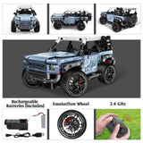 OWNONE 1 Off Road Pickup 4x4 Building Kit, 2 in 1 Stem Building Toy with Remote Control, Technique Race Car Building Toy for Kids, Birthday Gift Idea for Boys Ages 6+ (503 PCS) OWNONE 1