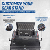 Guard The Line Tac Tower – Police Gear Rack with Quick Access Safe – American Flag Tactical Gear Stand – Law Enforcement Vest and Duty Belt Holder - Cop Caddy Valet Stand - Police Gift Guard The Line