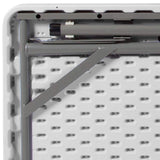 Flash Furniture Silas 34.5" Square Folding Card Table with Felt Green Surface and Cup Holders, Portable Folding Game Table for 4 Players, White/Green Flash Furniture