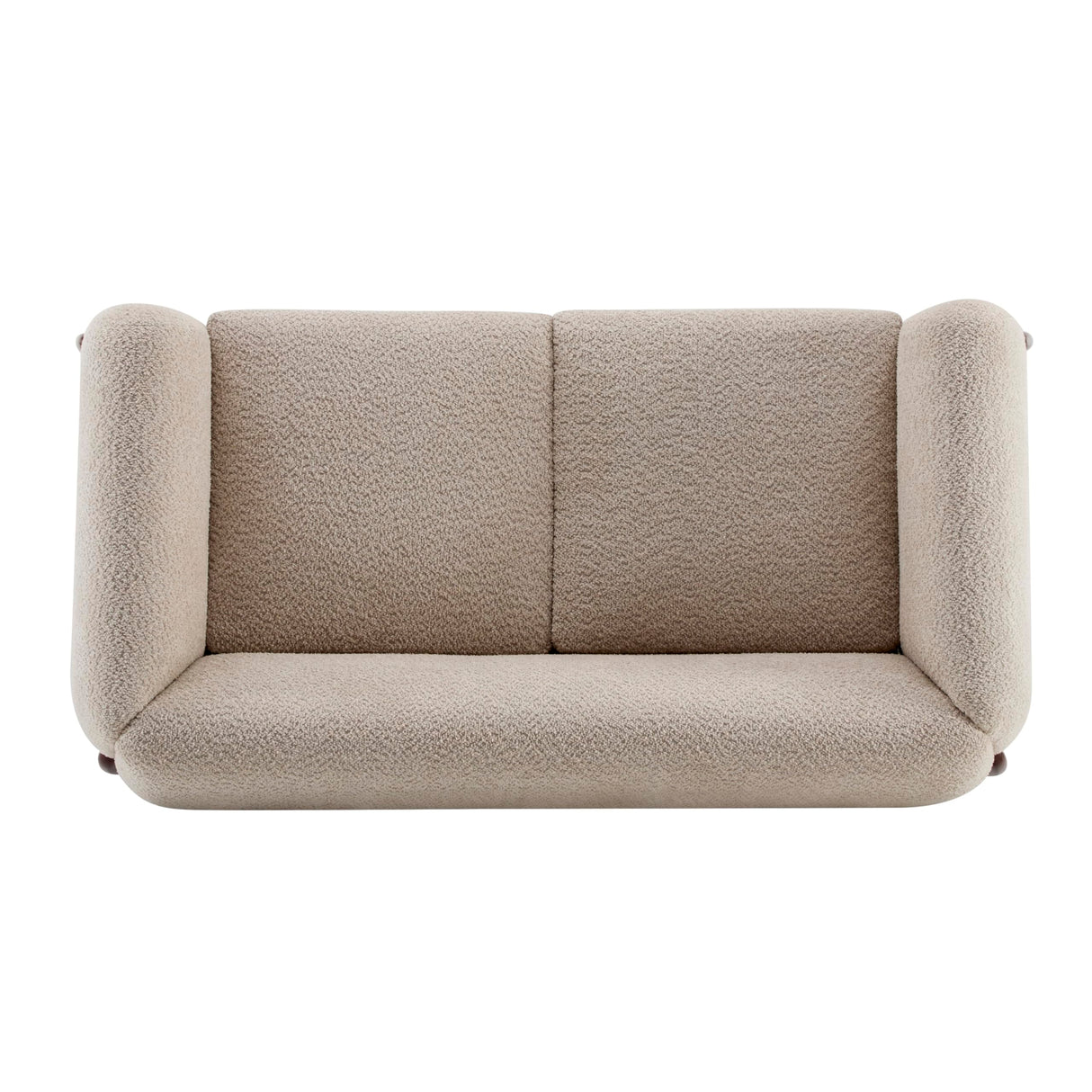 Christopher Knight Home Alma 63" Boucle Loveseat with Wood Legs, 2 Seater Sofa Couches for Living Room, Upholstered Couch Chair, Soft Seating Lounge Sofa Chair, Cozy Loveseat with Armrest, Almond Christopher Knight Home