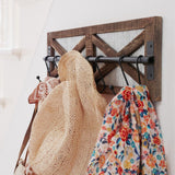 Autumn Alley Rustic Coat Rack Wall Mount – Multi-Purpose Farmhouse Wood and Metal Coat Hooks Wall Mount for Entryway, Bathroom, or Kitchen Autumn Alley