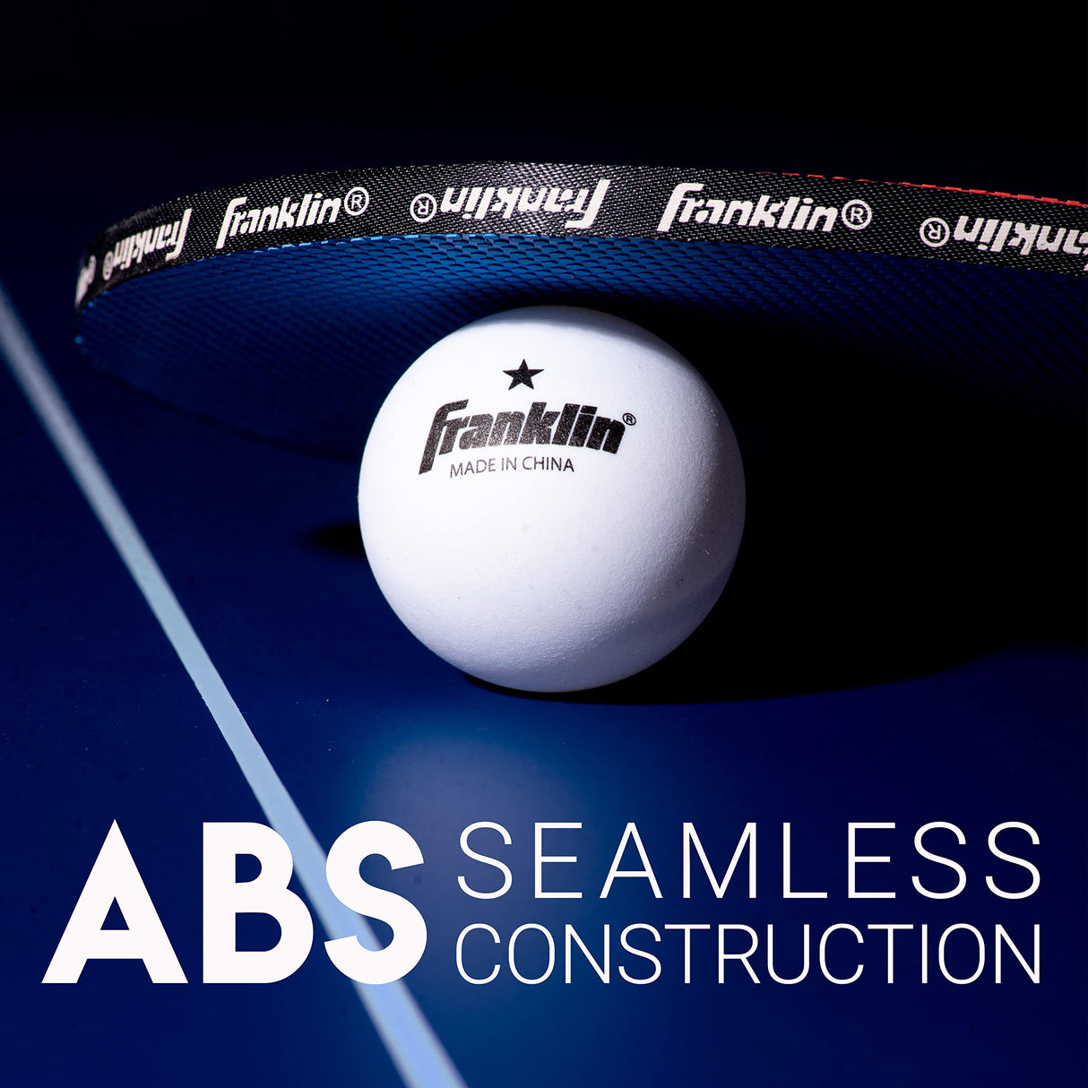 Franklin Sports Ping Pong Paddle Set with Balls - 4 Player Table Tennis Kit - (4) Ping Pong Paddles + (6) Balls - Red + Blue Table Tennis Rackets - Full Starter Kit Franklin Sports