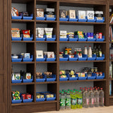 Akro-Mils 30130 Plastic Shelf Bins, Heavy Duty Storage Bins for Garage, Closet, and Drawer Organization, 12-Inch x 6-1/2-Inch x 4-Inch, Red, 12-Pack Akro-Mils