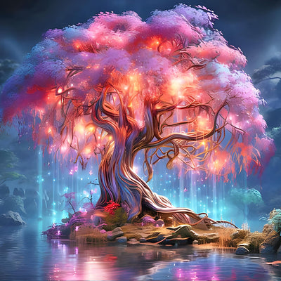 DPHERO DIY Tree of Life Diamond Painting Kits for Beginners Adults,5D Tree Diamond Art Kits,Round Full Drill Dreamland Diamond Painting Art,DIY Painting by Numbers Diamond Art Painting 12x12 inch