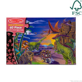 Melissa & Doug Land of Dinosaurs Jigsaw Puzzle (60 pcs) - FSC-Certified Materials Melissa & Doug