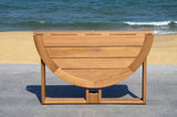 Safavieh PAT7036A Outdoor Collection Wales Teak Round 47.24" Dining Table Safavieh
