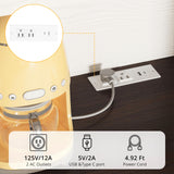 IRONCK 71" Tall Kitchen Pantry Cabinet with Microwave Shelf, White Hutch Cabinet with Storage Power Outlet, Food Pantry for Kitchen Dining Room IRONCK