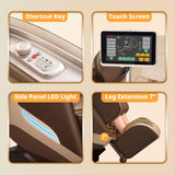 Massage Chair, 3D Massage Chair Full Body, Zero Gravity Shiatsu Recliner W/Heating, SL Track, Wireless Charger, Bluetooth Speaker, Foot Rollers, 12 Auto Modes Air Compression Mazzup