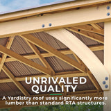 Yardistry 10' x 10' Meridian Gazebo Brown Yardistry