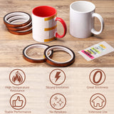 OFFNOVA 5 Rolls Heat Resistant Tape 0.4 inch x 108 ft High Temperature No Residue Heat Transfer Tape Up to 300¡æ(572¨H) for Tumbler Sublimation Print and Heat Transfer Vinyl OFFNOVA