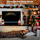 GOFLAME 23 Inch Electric Fireplace Insert, Recessed Quartz Fireplace Heater with 6 Flame Modes & 5 Brightness, Breathable Design, Remote Control, 8H Timer, Overheat Protection, 1500W GOFLAME