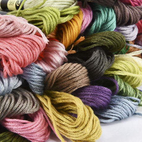 Friendship Bracelet String 50 Skeins Rainbow Color Embroidery Floss Cross Stitch Embroidery Thread Cotton Floss Bracelet Yarn, Craft Floss XLSFPY
