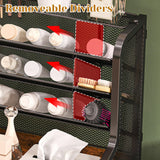 Jakyitvi 6-Tier Rolling Bathroom Storage Cart with Mesh Drawer, Metal Utility Cart with Lockable Wheels for Towels, Toiletries, and Cleaning Supplies, Organization Cart for Bathroom, Kitchen, Laundry Jakyitvi