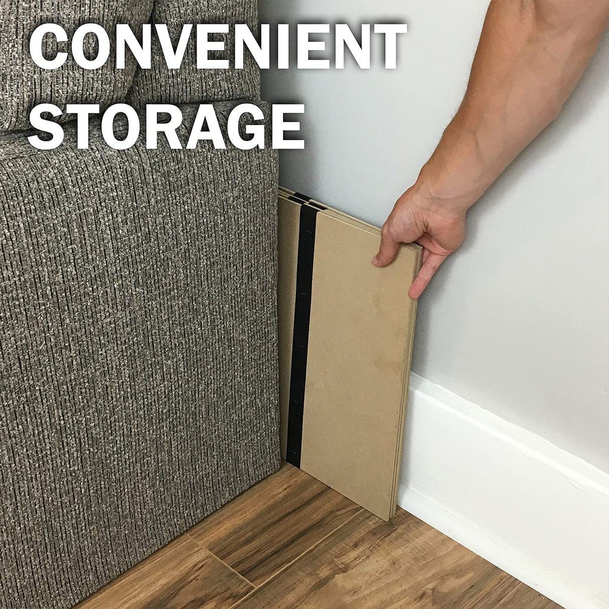 DMI Foldable Box Spring, Bunkie Board, Bed Support Slats for Support to Streamline and Minimize the Bed, No Assembly Needed, Full Size, 60 x 48 DMI