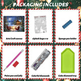 xackcme Lake Diamond Painting Kits for Adults, Winter Scenery Diamond Art Kits for Adults, Round 5D Snow Landscape Gem Art Kit for Adult DIY Crafts Kit Gift Sweet Home Wall Decor Gifts (16x12 inch) xackcme