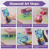 4pcs Diamond Art Bookmarks,Diamond Painting Bookmark Kits for Adult,DIY Gem Art Small Crafts with Rhinestone Tassel,Paint by Diamonds for Graduation Birthday Reader Gifts (Dragon) bestact