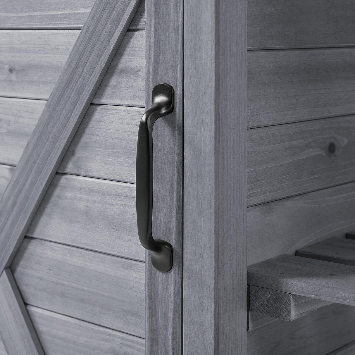 Yaheetech Outdoor Potting Bench, Large Horticulture Work Table Workstation with Storage Cabinet Shelf & Planting Working Console for Patio/Lawn/Garden - Gray Yaheetech