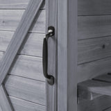 Yaheetech Outdoor Potting Bench, Large Horticulture Work Table Workstation with Storage Cabinet Shelf & Planting Working Console for Patio/Lawn/Garden - Gray Yaheetech