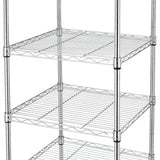 Finnhomy Heavy Duty 5 Tier Wire Shelving Unit, 18x18x59-inches 5 Shelves Storage Rack, Metal Shelving with Thicken Steel Tube, NSF Certified, Chrome Finnhomy
