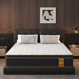 Qabefy King Mattress, 10 Inch Memory Foam Hybrid Mattress in a Box, Medium Firm and Individually Pocket Springs - Pressure Relief, CertiPUR-US Certified, Motion Isolation Qabefy