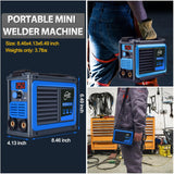 HGNVGZ Stick Welder,Portable Welder Machine 110V IGBT Digital Display LCD Upgraded MMA-250A Welding Machine,Hot Start Arc Force Anti-stick Mini Welde (Blue) HGNVGZ