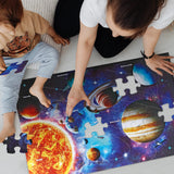 Jumbo Floor Puzzle for Kids Ages 4-8,Solar System Jigsaw Puzzles,48 Piece Space Large Puzzles for Toddler Ages 3-5,Preschool Learning Planets Toys Christmas Birthday Gift for Boys Girls IFLOVE
