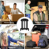 KEDSUM Folding Hand Truck, 290 lbs Heavy Duty Luggage Cart for Moving, Solid Construction Utility Dolly Cart Compact and Lightweight for Luggage, Personal, Travel, Auto, Moving and Office Use KEDSUM