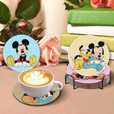 nekpiahu 8Pcs Diamond Painting Coasters with Holder,DIY Cartoon Life Coaster Diamond Art Kits for Adults Kids,Beginners Round Full Drill Diamond Art Craft Supplies nekpiahu
