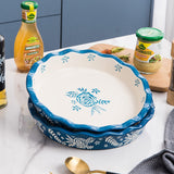 Wisenvoy Pie Pan Ceramic Pie Dish Pie Plate Deep Dish Pie Pan Non-Stick Pie Pans for Baking Pie Pans Pie Dishes Wisenvoy