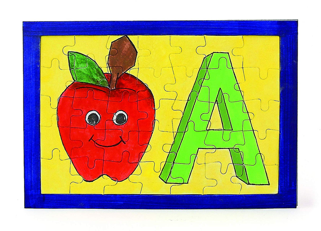 6 Blank Jigsaw Puzzles – 9.5 x 12 Inch, 63 Pieces Each – Hygloss DYI Party invites, Perfect for Decorating, Kids' Activities, Arts & Crafts or Party Favors - Puzzle Pieces to Draw On for Crafts Hygloss